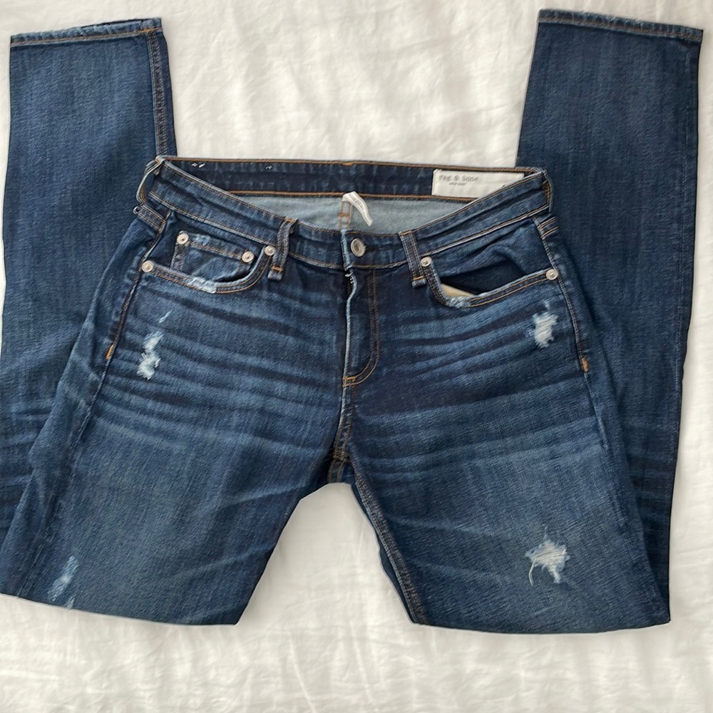 Rag & Bone Dre low rise slim boyfriend jean size 26 barely worn!